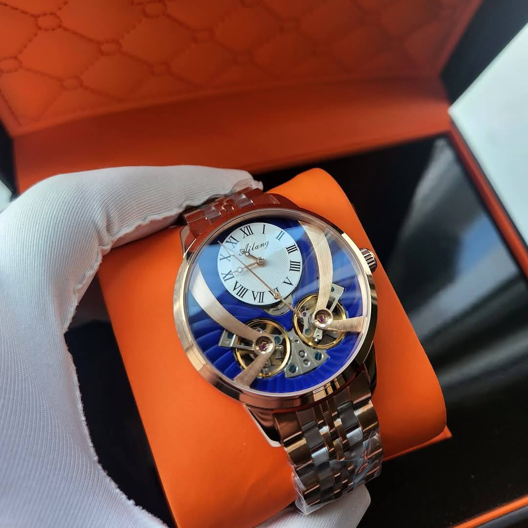 Blue Double Tourbillion