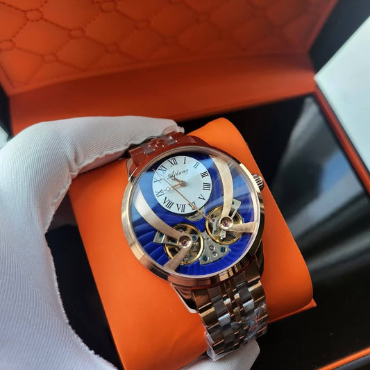Blue Double Tourbillion